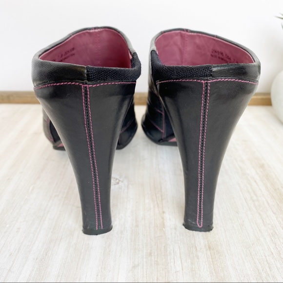 ✖️SOLD✖️•COLE HAAN• Nike G Series Leather Heeled Mules - Picture 9 of 13